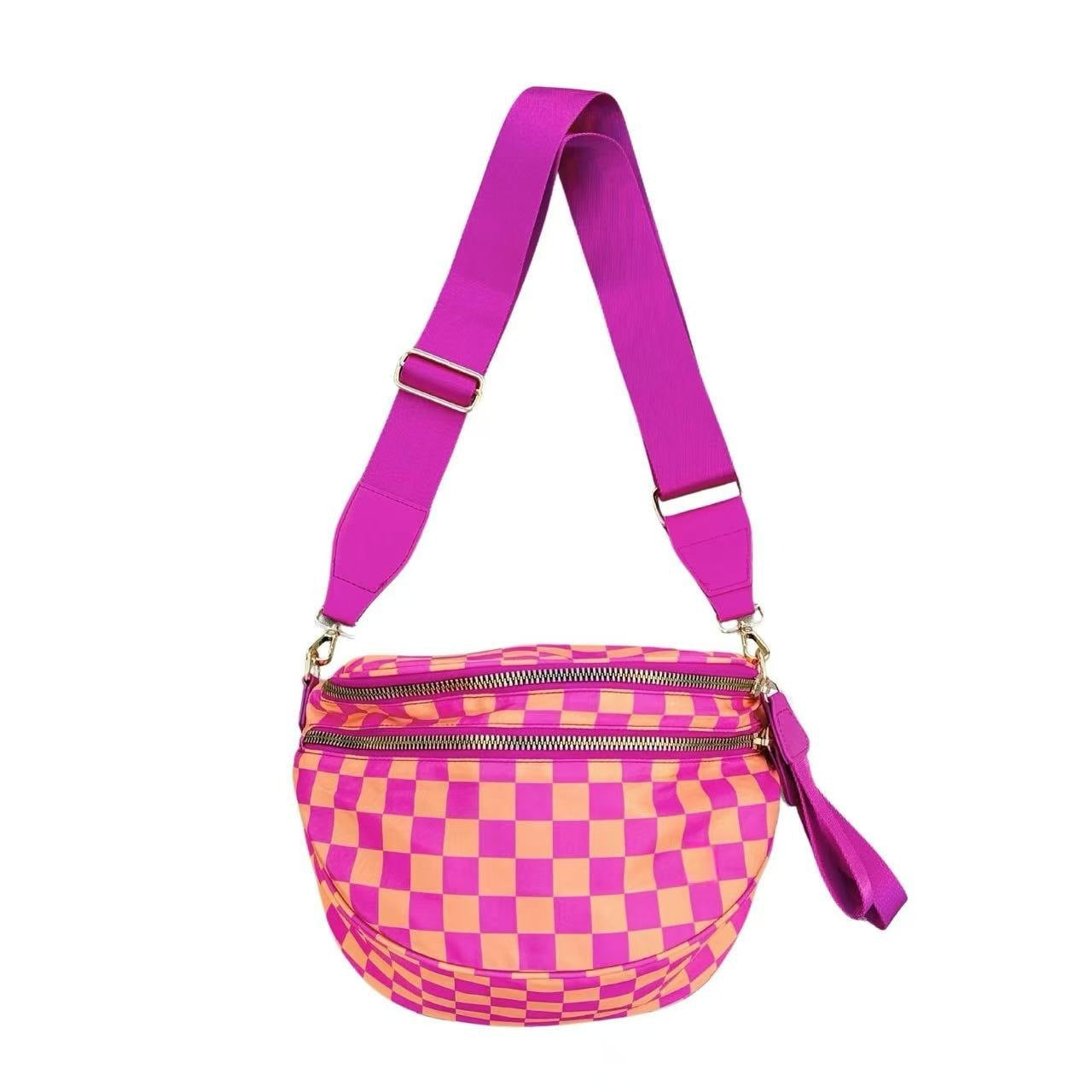 Ladies' Rhombus Shoulder Messenger Bag – Large-Capacity Waterproof Tote for Casual Outfits & Travel Essentials