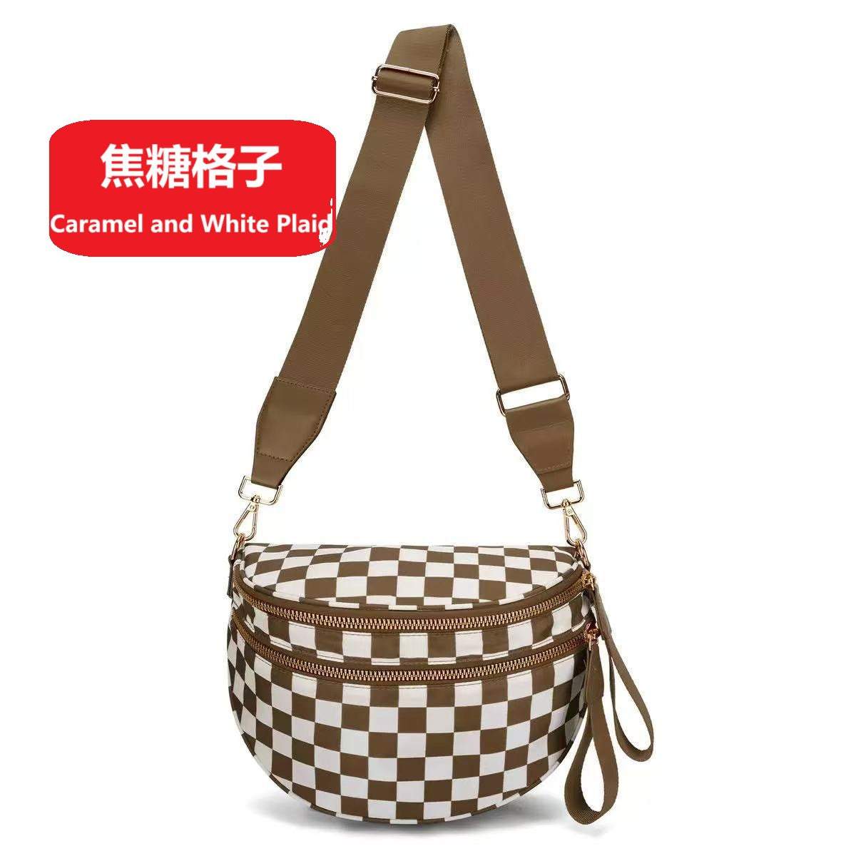 Ladies' Rhombus Shoulder Messenger Bag – Large-Capacity Waterproof Tote for Casual Outfits & Travel Essentials