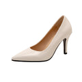 White Satin High Heels For Woman New Pointy Toe Temperament Single Shoes Spring Summer 10CM Stiletto Pumps